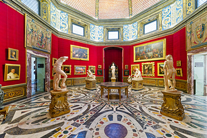 View of la tribuna by bernardo buontalenti in uffizi gallery flo