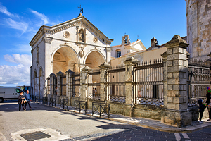 Apulia Puglia Gargano Italy. Monte SantAngelo. Sanctuary of Saint Michael the Archangel