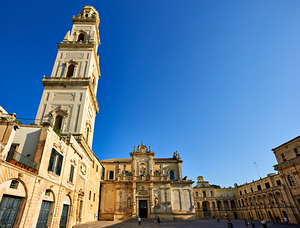 Apulia Puglia Salento Italy. Lecce. Cathedral Maria Santissima Assunta and Saint Orontius