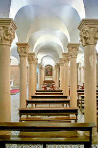 Apulia Puglia Salento Italy. Lecce. Cathedral Maria Santissima Assunta and Saint Orontius. The crypt