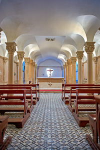 Apulia Puglia Salento Italy. Lecce. Cathedral Maria Santissima Assunta and Saint Orontius. The crypt