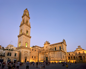 Apulia Puglia Salento Italy. Lecce. Cathedral Maria Santissima Assunta and Saint Orontius