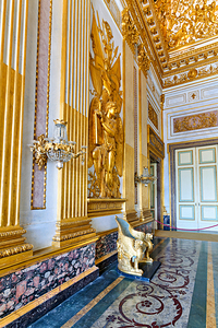 Caserta Campania Italy. The Royal Palace. The throne room