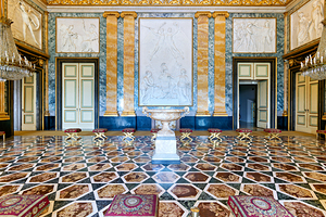 Caserta Campania Italy. The Royal Palace. The throne room