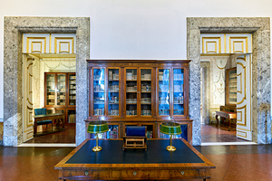 Caserta Campania Italy. The Royal Palace. The Palatine Library