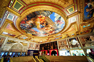 Shopping Mall at Venetian Hotel. Las Vegas Nevada USA