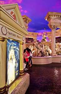 The Shopping Mall at Caesars Palace Hotel. Las Vegas Nevada USA