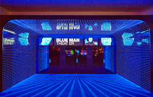 Blue Man Theater performance. Montecarlo Casino. Las Vegas Nevada USA