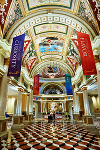 The Lobby of Venetian Hotel. Las Vegas Nevada USA