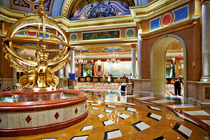 The Lobby of Venetian Hotel. Las Vegas Nevada USA