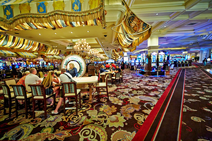 Slot Machines at Bellagio Casino. Las Vegas Nevada USA