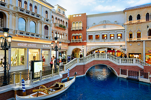 Little Venice at Venetian Hotel and Casino. Las Vegas Nevada USA
