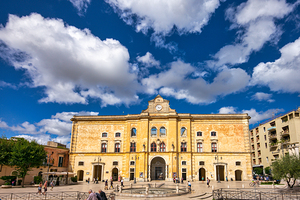 Matera Basilicata Italy. Piazza Vittorio Veneto