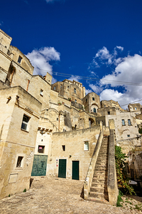 Matera Basilicata Italy. The alleys of the old town