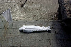 Nepal. Kathmandu. Cremation in Pashupatinath