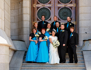A Mormon Wedding. Salt Lake City Utah USA
