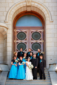 A Mormon Wedding. Salt Lake City Utah USA
