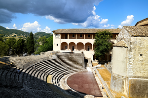 Spoleto Umbria Italy. The roman theater