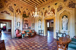 Vicenza Veneto Italy. The interiors of the Villa Valmarana ai Nani frescoed  by Giambattista and Giandomenico Tiepolo