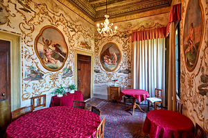 Vicenza Veneto Italy. The interiors of the Villa Valmarana ai Nani frescoed  by Giambattista and Giandomenico Tiepolo