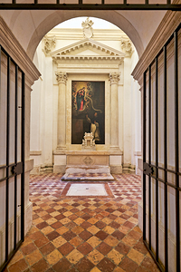 Vicenza Veneto Italy. Santa Corona is a Gothic-style Roman Catholic church