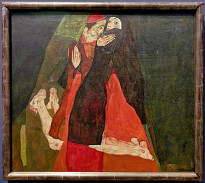 Egon Schiele - Cardinal and Nun Caress 1912 - Leopold Museum Vienna Austria