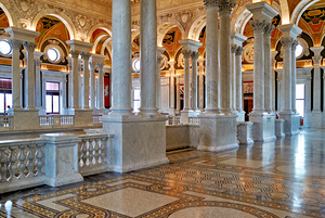 Inside the Library of Congress. Washington D.C.