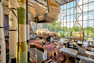Inside the Smithsonian National Air and Space Museum. Washington D.C.