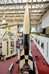 Inside the Smithsonian National Air and Space Museum. Washington D.C.