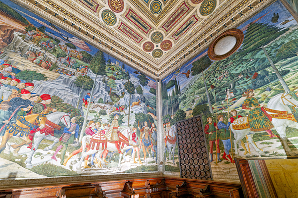 Procession of the magi in magi chapel florence tuscany italy Print