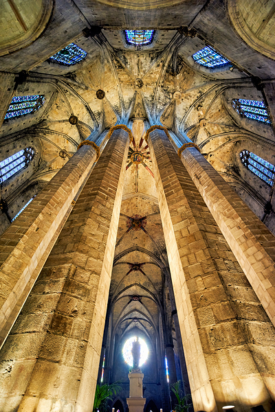Visit to Santa Maria del Mar in Barcelona Spain Print