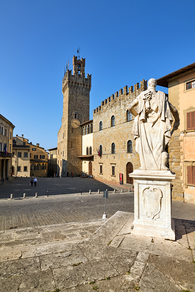 Visit to Palazzo dei Priori in Arezzo Tuscany Italy Print