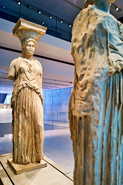 Caryatids in Athens Acropolis Museum highlight ancient art by Marco Brivio