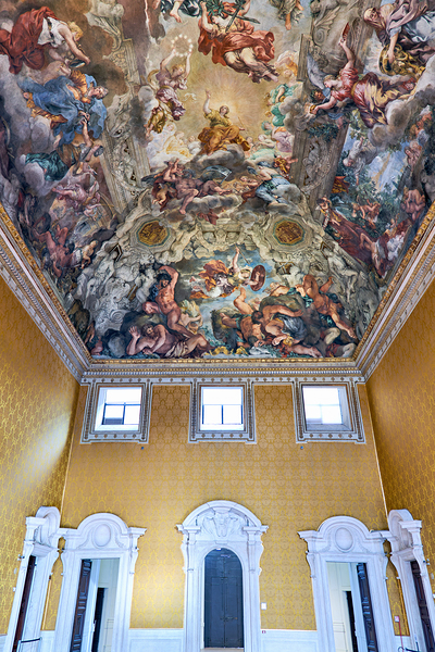 Frescoed ceiling in Salone of Galleria Nazionale dArte Antica by Marco Brivio