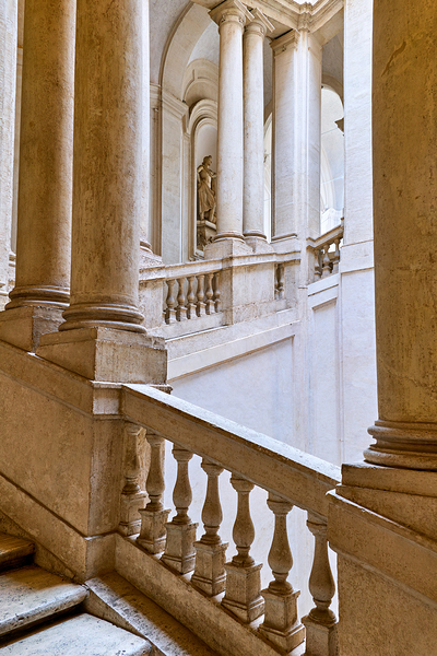 Staircase in Galleria Nazionale dArte Antica in Rome Italy by Marco Brivio