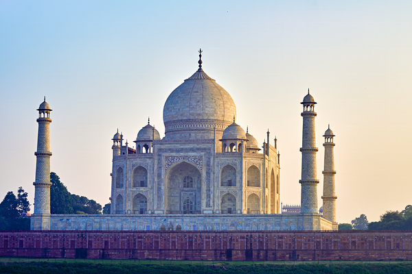 Visit to the Taj Mahal in Agra India during the evening light Print