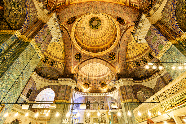 Visit to suleymaniye mosque in istanbul turkey Print