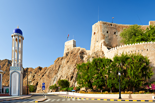 Visit Al Khor mosque in Muscat Oman during the day by Marco Brivio