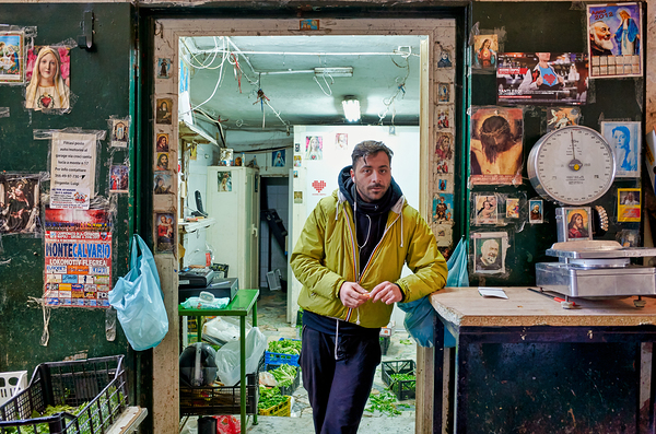 Greengrocer in Quartieri Spagnoli Naples Italy during daytime Print