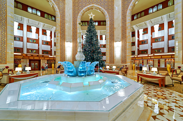 Holiday decoration in Al Bustan luxury hotel in Muscat Print