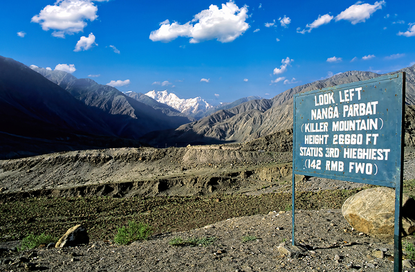 View of Nanga Parbat Peak in the Karakoram range Pakistan by Marco Brivio