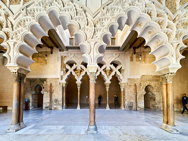 Zaragoza. Saragossa. Aragon. Spain. Aljafería Palace Print