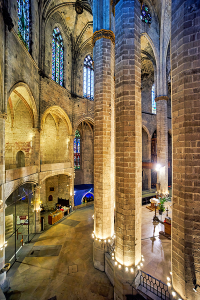 Visit to Santa Maria del Mar church in Barcelona Spain by Marco Brivio