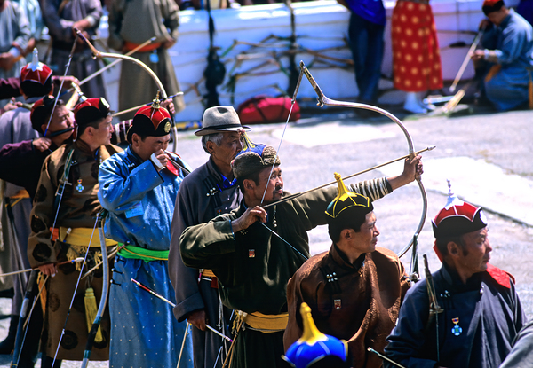 Archers compete at Naadam festival in Ulaanbaatar by Marco Brivio