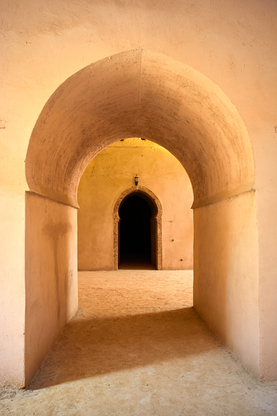 Discover the royal stables in Meknes Morocco during the afterno Print