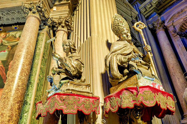 Exploring Naples Cathedral and its notable religious statues Print