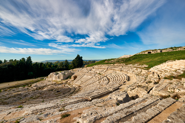 Explore the ancient Greek theatre of Syracuse in Sicily Italy Print