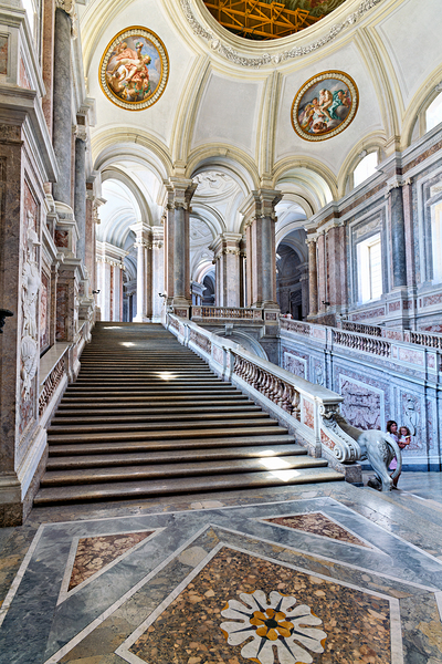 Scalone staircase of honour at Royal Palace in Caserta Italy by Marco Brivio