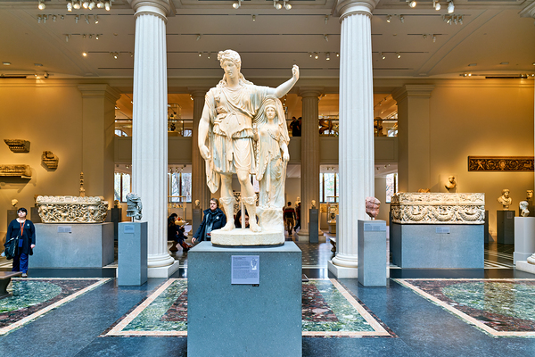 Dionysus and archaistic figure in the Metropolitan Museum of Art by Marco Brivio