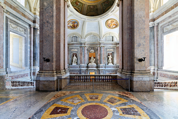 Visit upper vestibule Royal Palace Caserta Italy by Marco Brivio